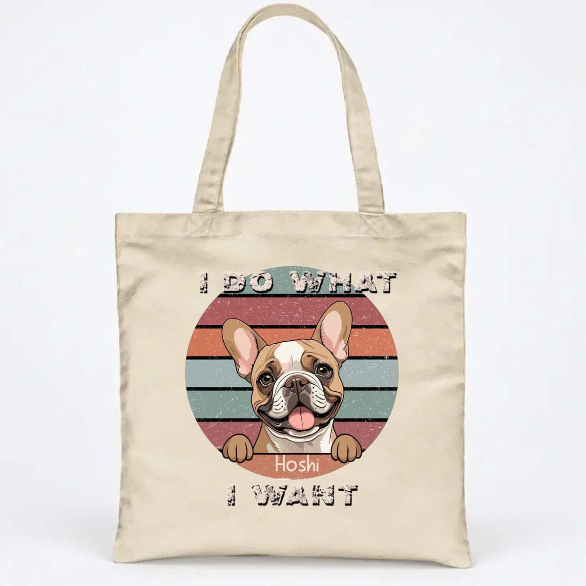 Personalized Dog Lover Tote Bag with Custom Breed and Name