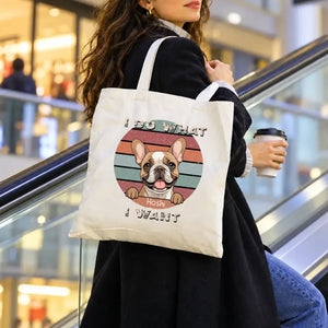 Personalized Dog Lover Tote Bag with Custom Breed and Name