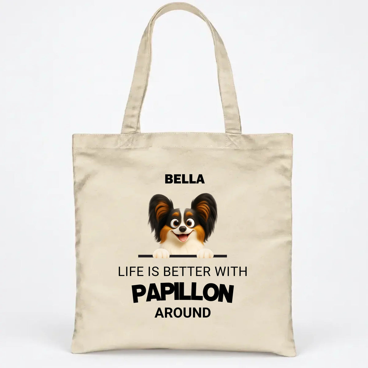 Personalized Dog Lover Tote Bag with Custom Name