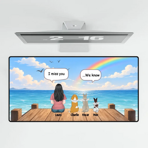 Personalized Dog Memorial Mouse Pad – Rainbow Bridge Gift | 89Prints