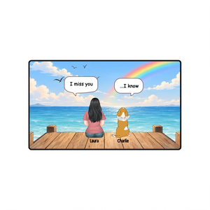 Personalized Dog Memorial Mouse Pad – Rainbow Bridge Gift | 89Prints