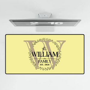Personalized Family Monogram Mouse Pad – Custom Gift | 89Prints