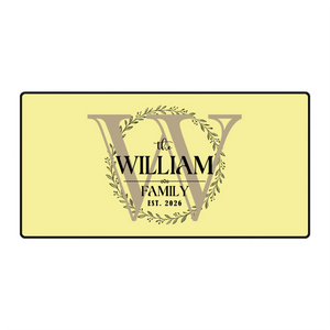 Personalized Family Monogram Mouse Pad – Custom Gift | 89Prints