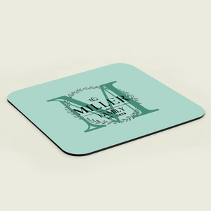Personalized Family Monogram Mouse Pad – Elegant Custom Name Design | 89Prints