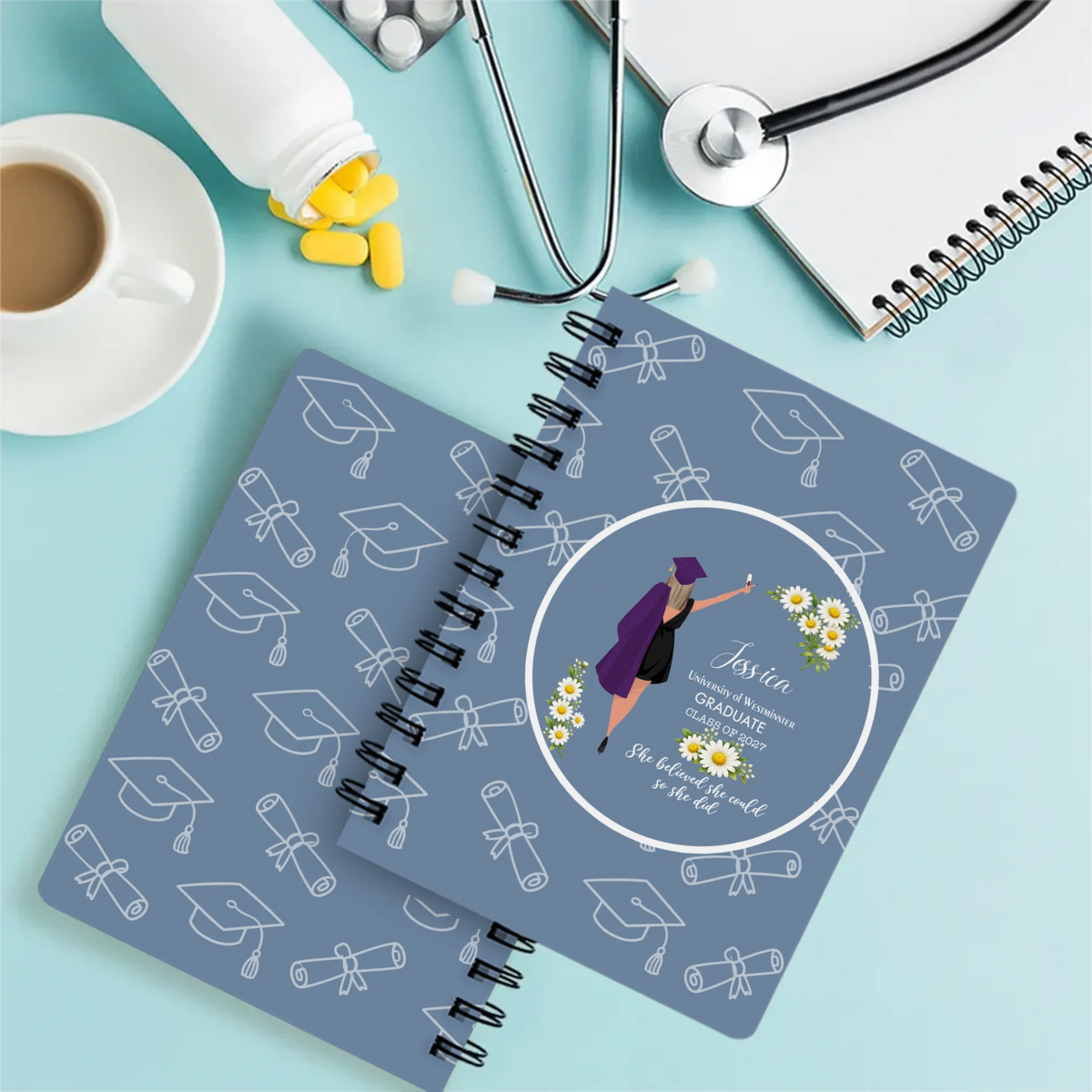 Personalized Graduation Journal – She Believed She Could
