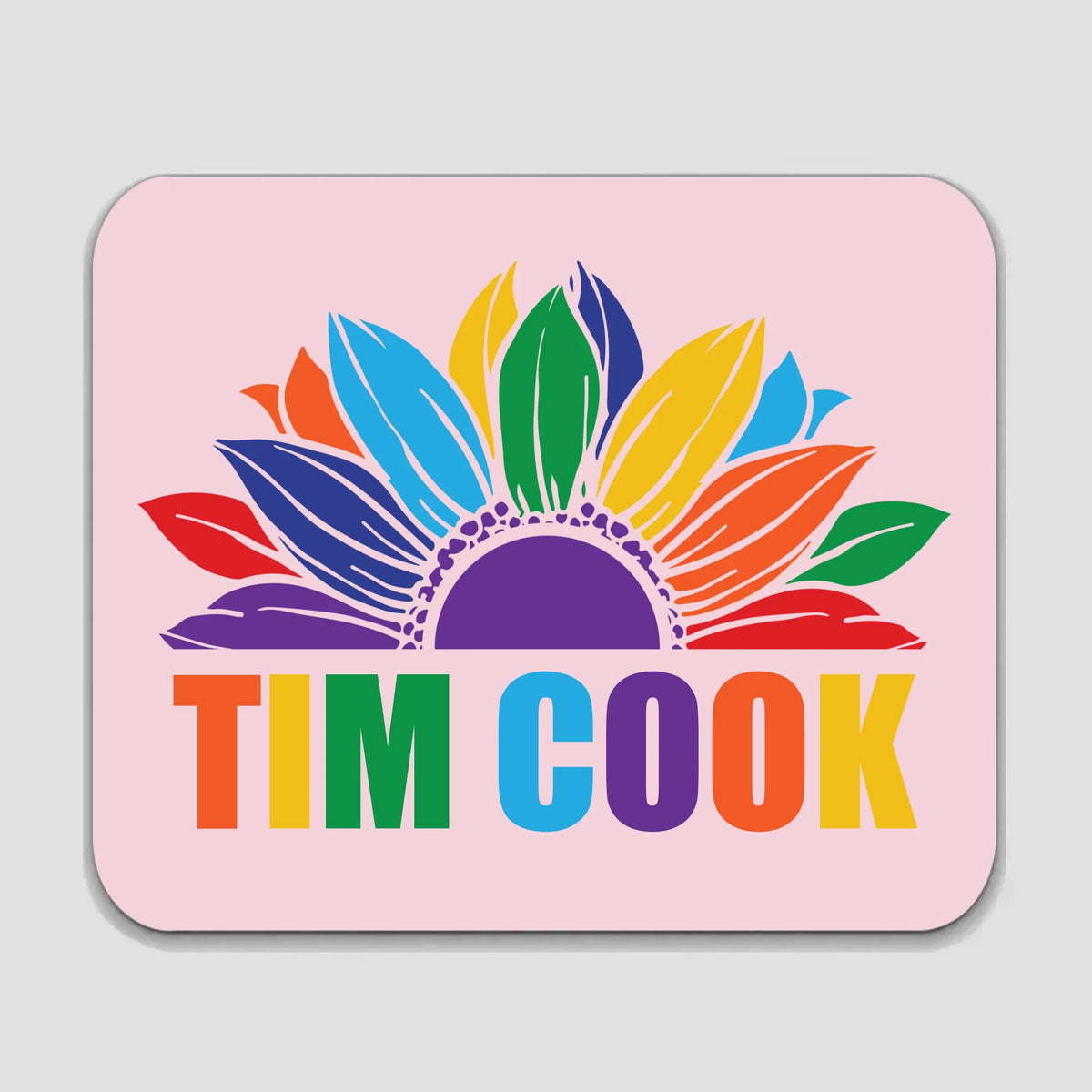 Personalized LGBTQ Pride Mouse Pad with Custom Name | 89Prints