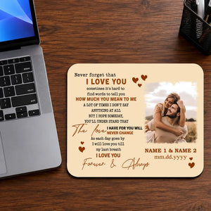Personalized Romantic Couple Mouse Pad – Custom Photo Love Gift | 89Prints