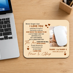 Personalized Romantic Couple Mouse Pad – Custom Photo Love Gift | 89Prints