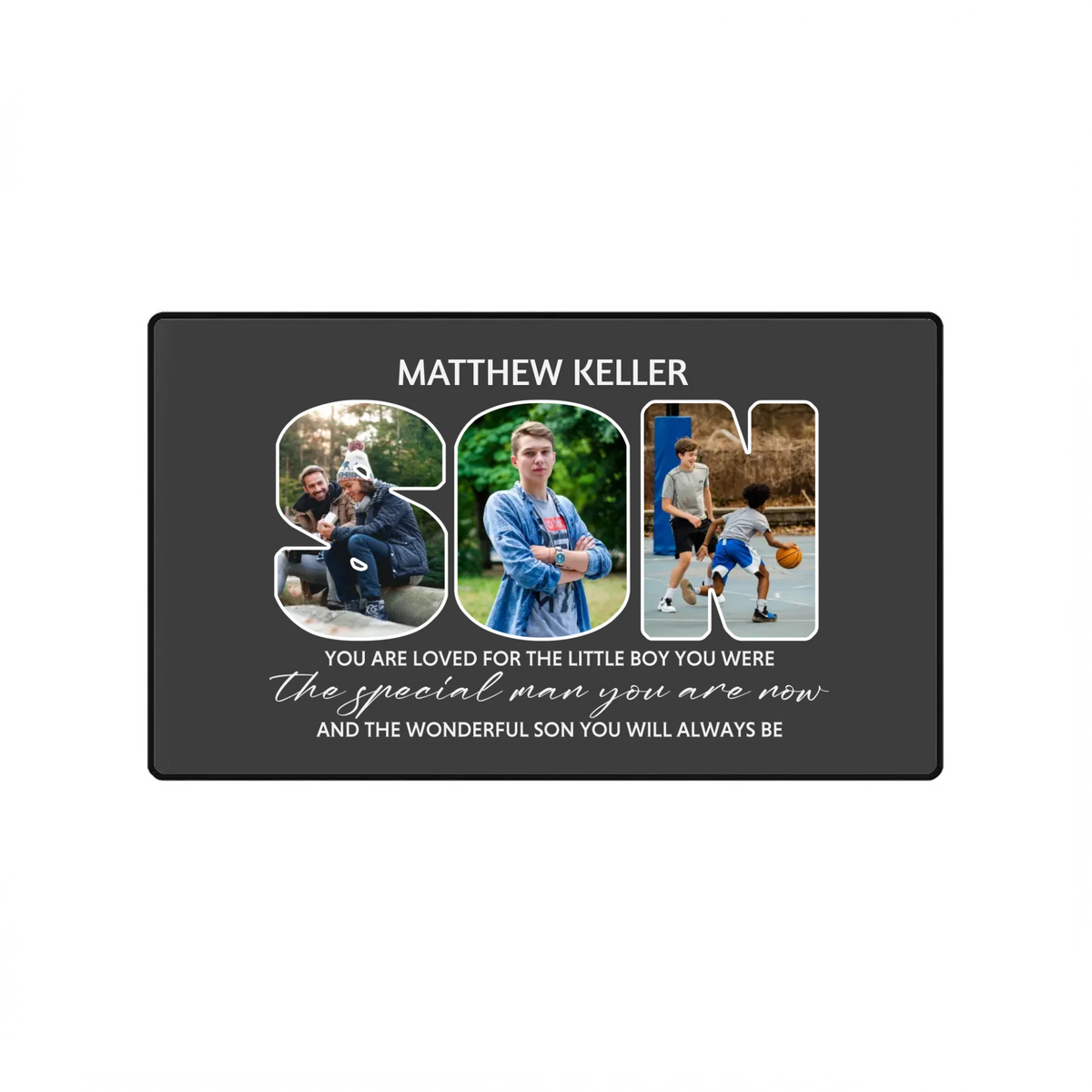 Personalized Son Large Mouse Pad – Custom Photo Gift | 89Prints