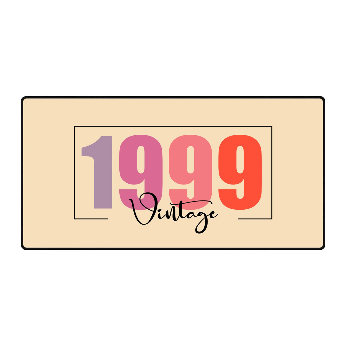 Personalized Vintage Birth Year Mouse Pad – Retro Gift | 89Prints