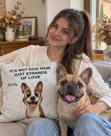 Personalized pillow for dog lover