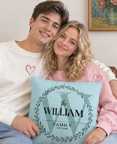 Custom pillow for family