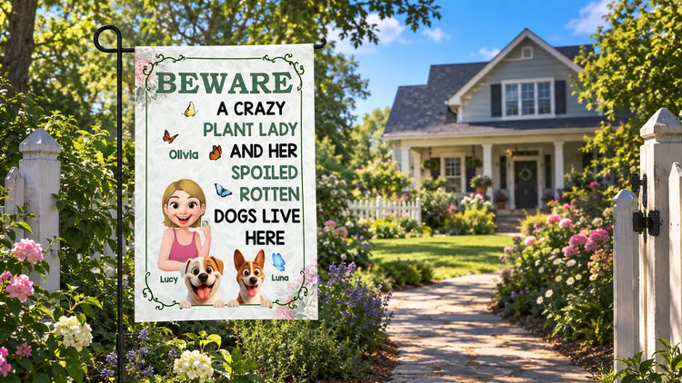 Personalized Garden Flags by 89Prints