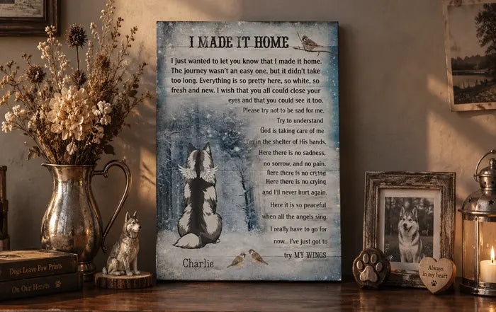 Personaliized canvas wall art memorial