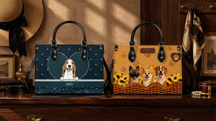 Personalized Leather Handbags by 89Prints