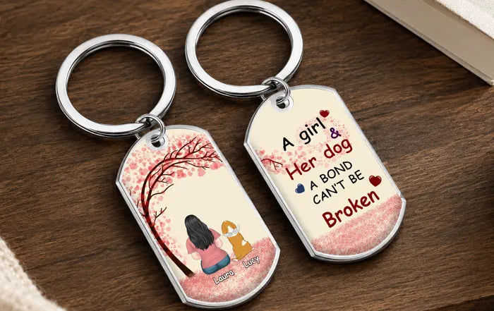 Personalized memorial keychain